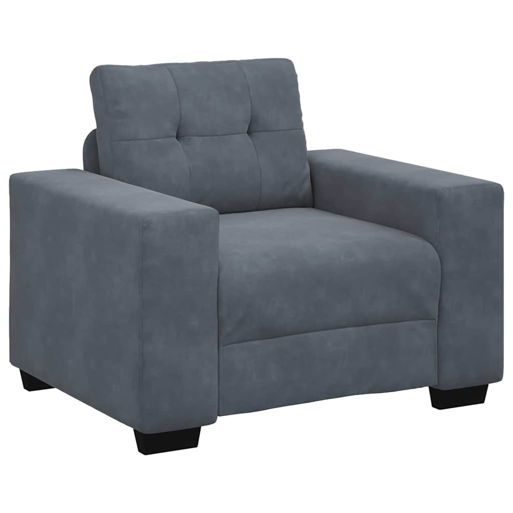 Set sofe 3 pcs Tamno siva 221 x 80 x 80 cm Baršun