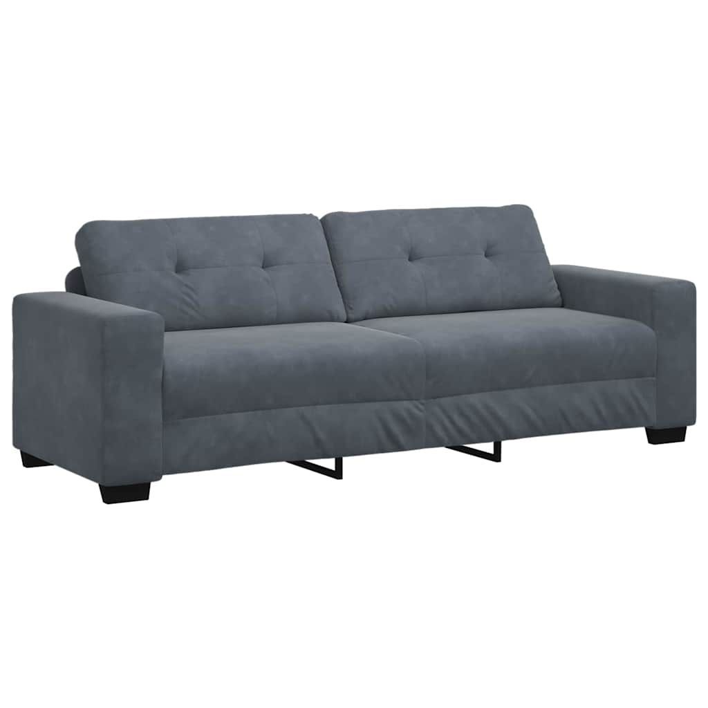 Set sofe 3 pcs Tamno siva 221 x 80 x 80 cm Baršun