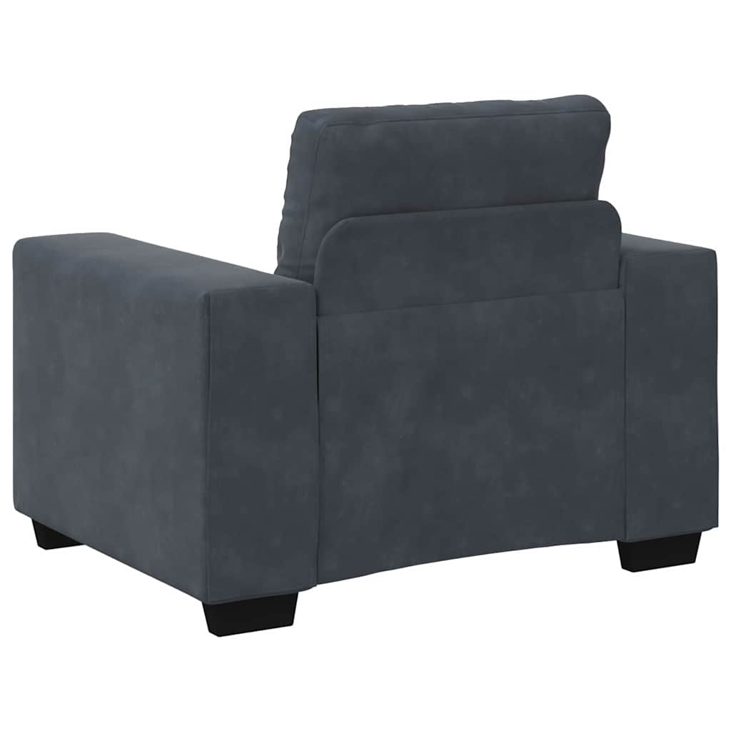 Set sofe 3 pcs Tamno siva 221 x 80 x 80 cm Baršun