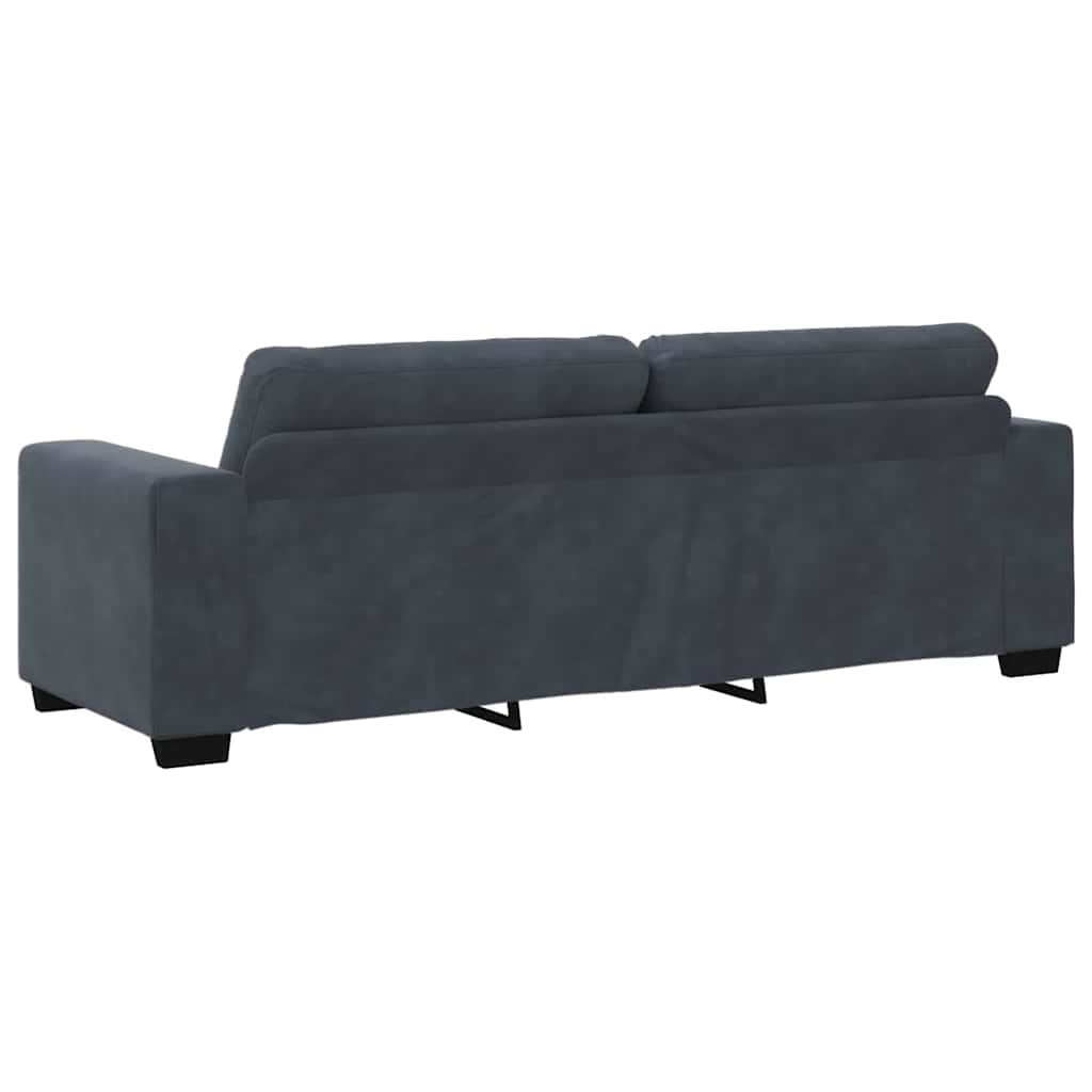 Set sofe 3 pcs Tamno siva 221 x 80 x 80 cm Baršun