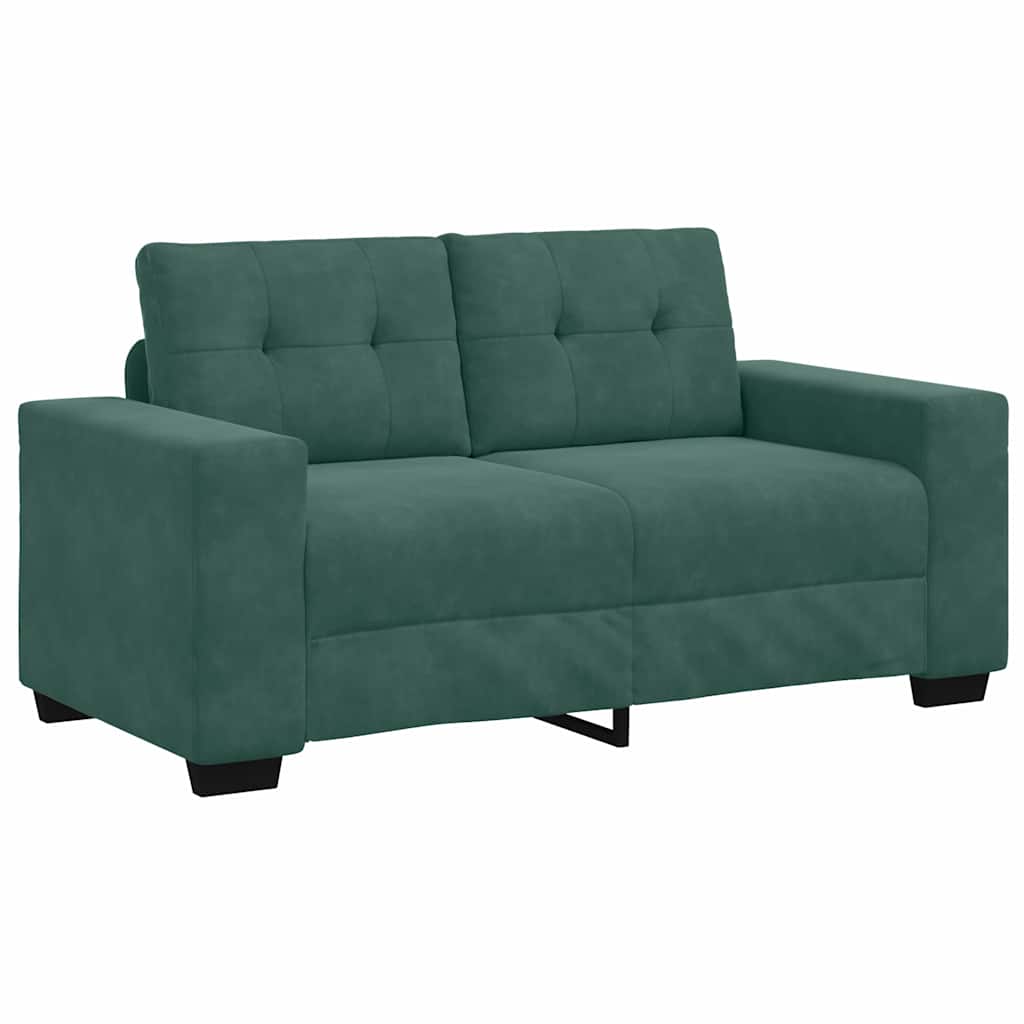 Set sofe 3 pcs Tamnozelena 221 x 80 x 80 cm Baršun