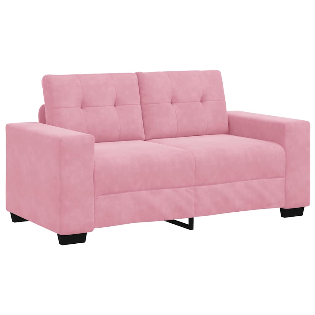 Set sofe 3 pcs Ružičasta 221 x 80 x 80 cm Baršun