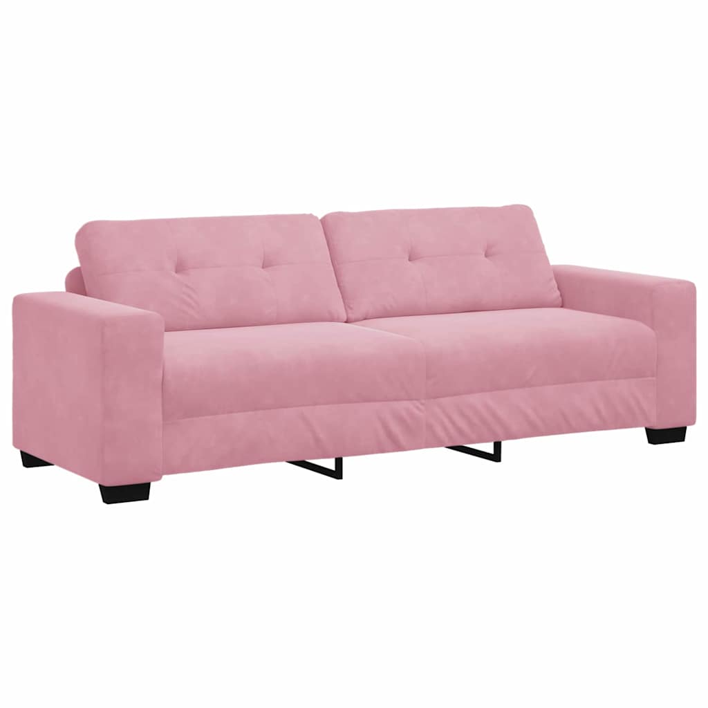 Set sofe 3 pcs Ružičasta 221 x 80 x 80 cm Baršun