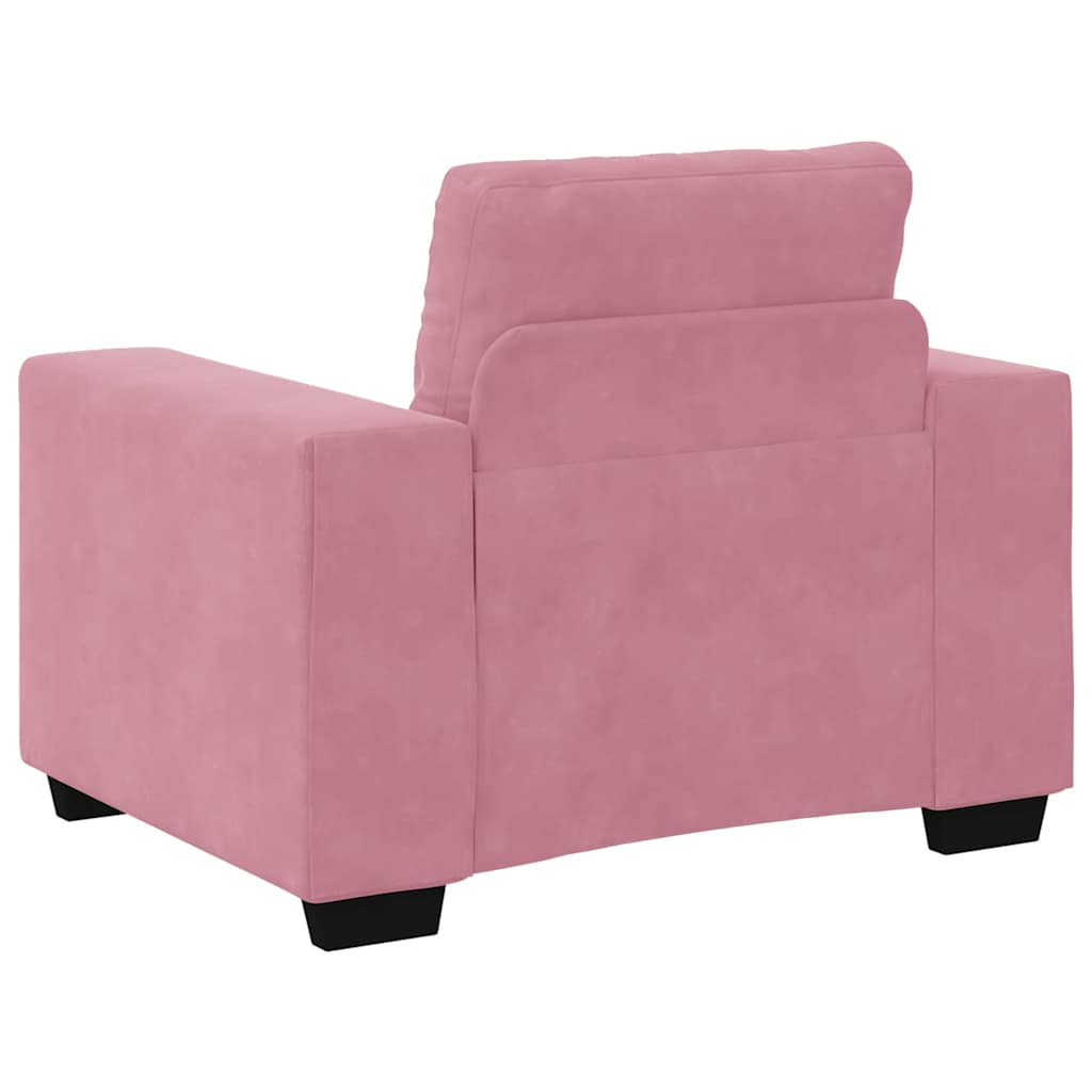 Set sofe 3 pcs Ružičasta 221 x 80 x 80 cm Baršun