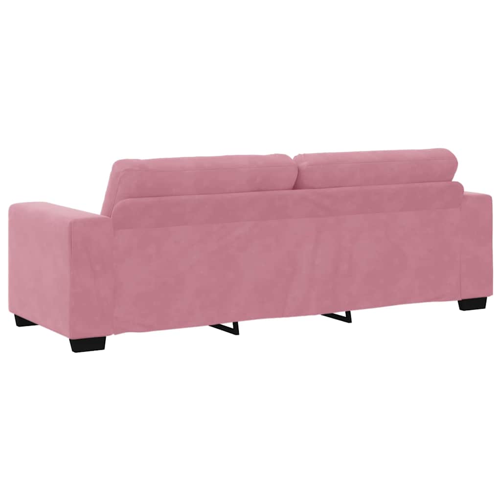 Set sofe 3 pcs Ružičasta 221 x 80 x 80 cm Baršun