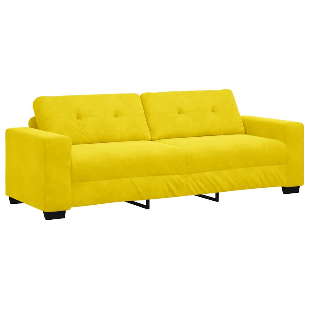 Set sofe 3 pcs Žuta 221 x 80 x 80 cm Baršun