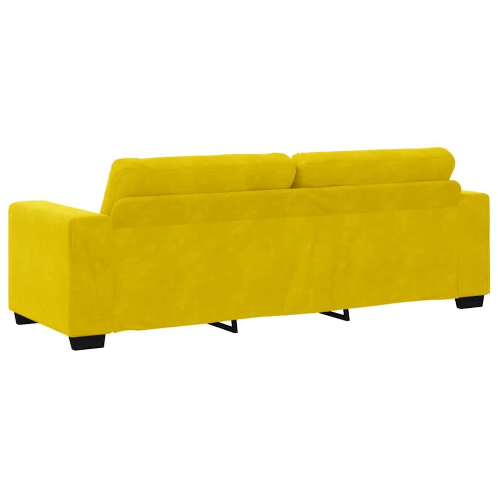 Set sofe 3 pcs Žuta 221 x 80 x 80 cm Baršun
