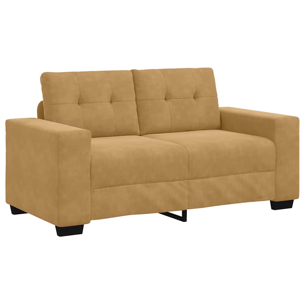 Set sofe 3 pcs Smeđa 221 x 80 x 80 cm Baršun