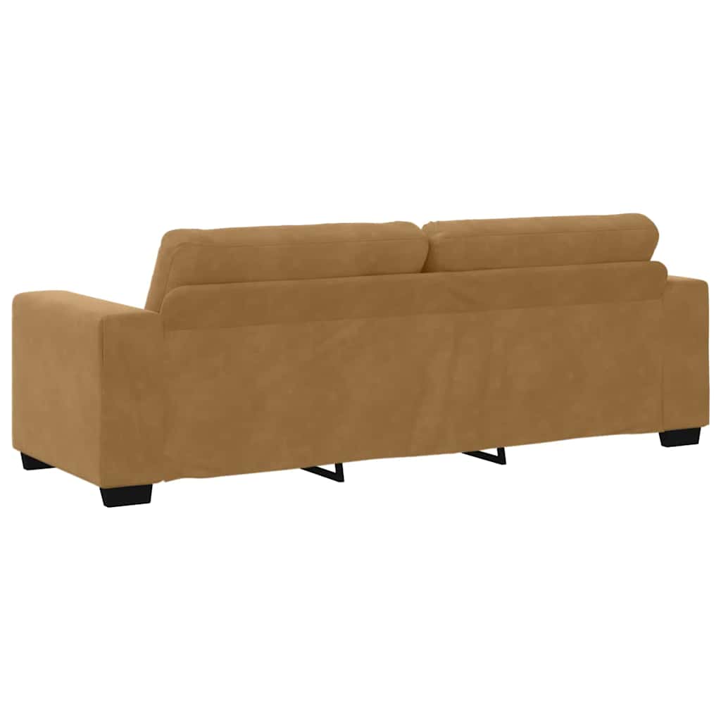 Set sofe 3 pcs Smeđa 221 x 80 x 80 cm Baršun