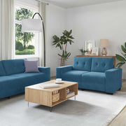 Set sofe 3 pcs Plava 221 x 80 x 80 cm Baršun