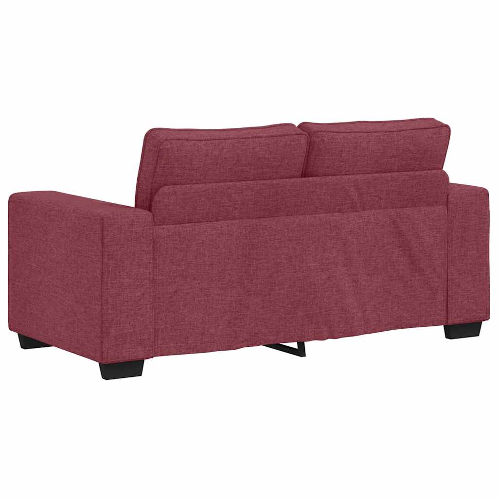 3-dijelni set sofa s jastucima, tkanina boje vina