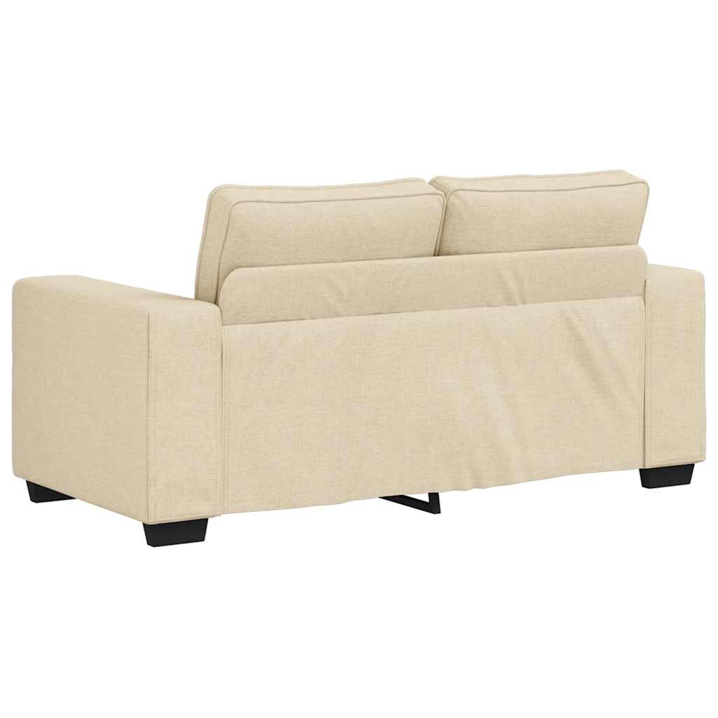3-dijelni set sofa s jastucima, krem tkanina