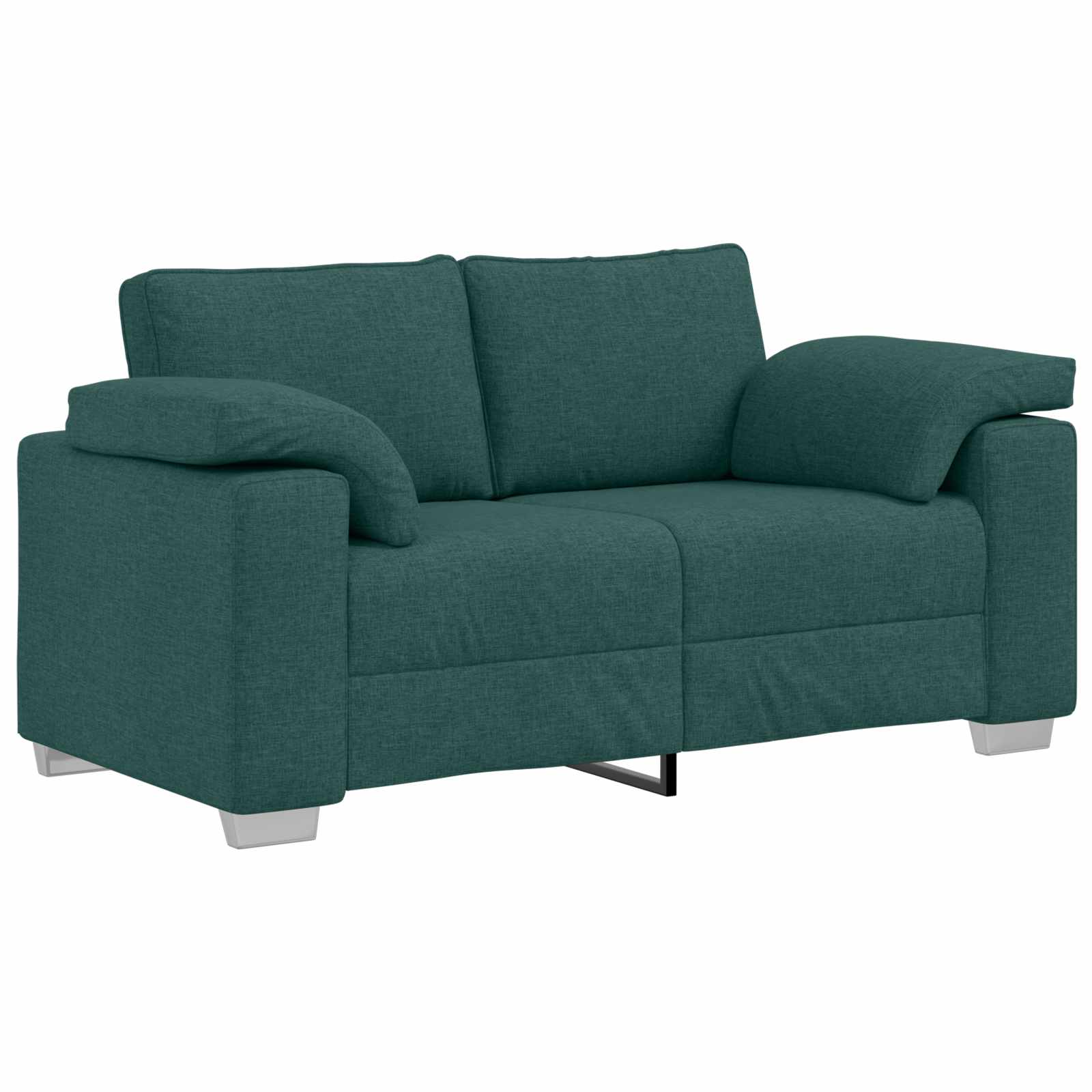 Sofa 3 pcs Tamnozelena 219 x 80 x 82 cm Platnasta tkanina
