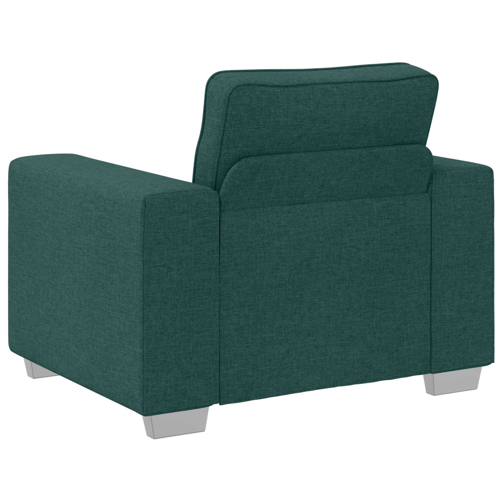 Sofa 3 pcs Tamnozelena 219 x 80 x 82 cm Platnasta tkanina