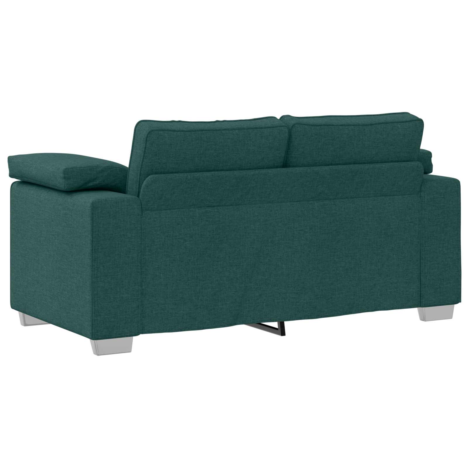 Sofa 3 pcs Tamnozelena 219 x 80 x 82 cm Platnasta tkanina