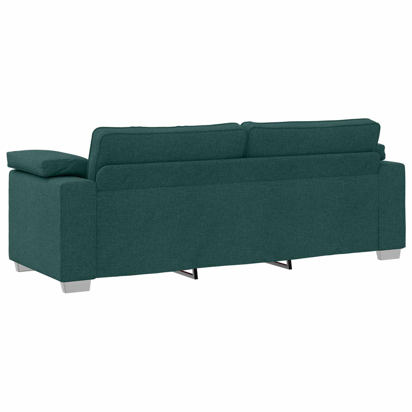 Sofa 3 pcs Tamnozelena 219 x 80 x 82 cm Platnasta tkanina