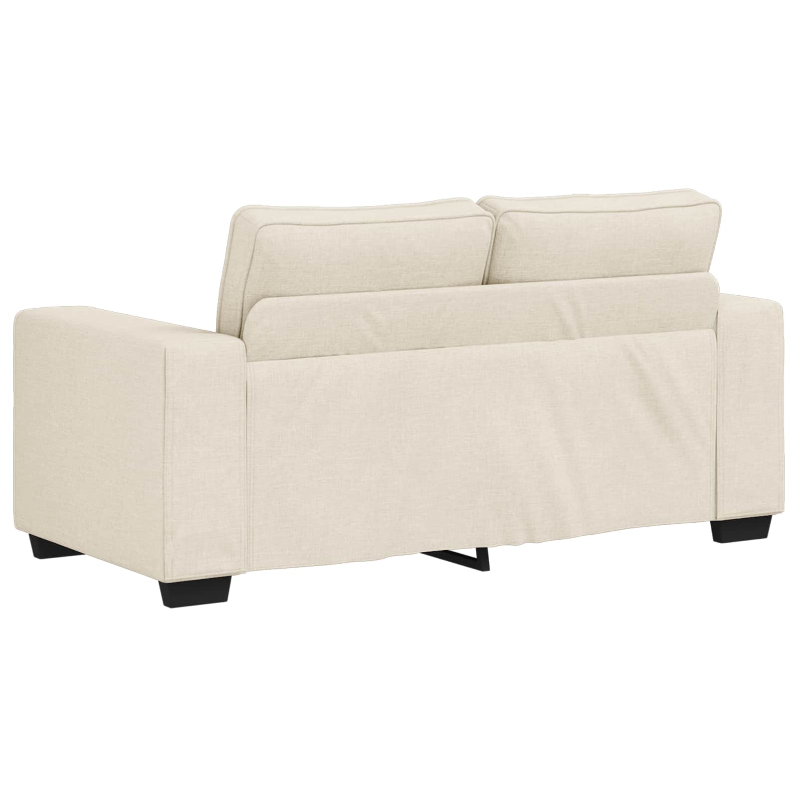 Sofa 2 pcs Bež 221 x 80 x 82 cm Platnasta tkanina