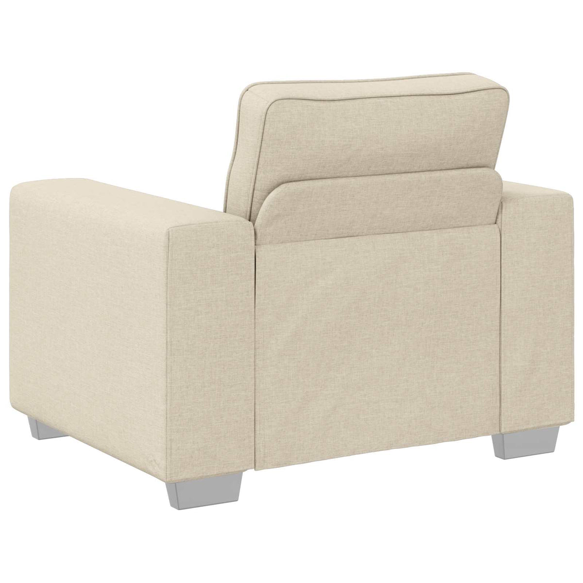 Sofa 2 pcs Bež 219 x 80 x 82 cm Platnasta tkanina