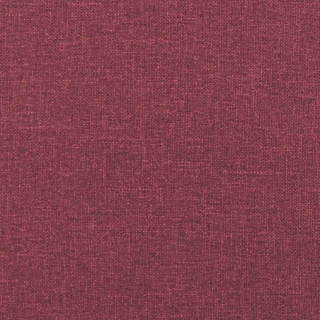 Dvodijelni set sofa s jastucima, tkanina boje vina
