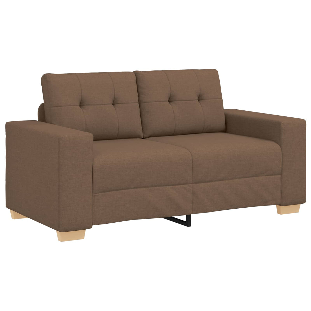Sofa 2 kom. Smeđa Platnasta tkanina