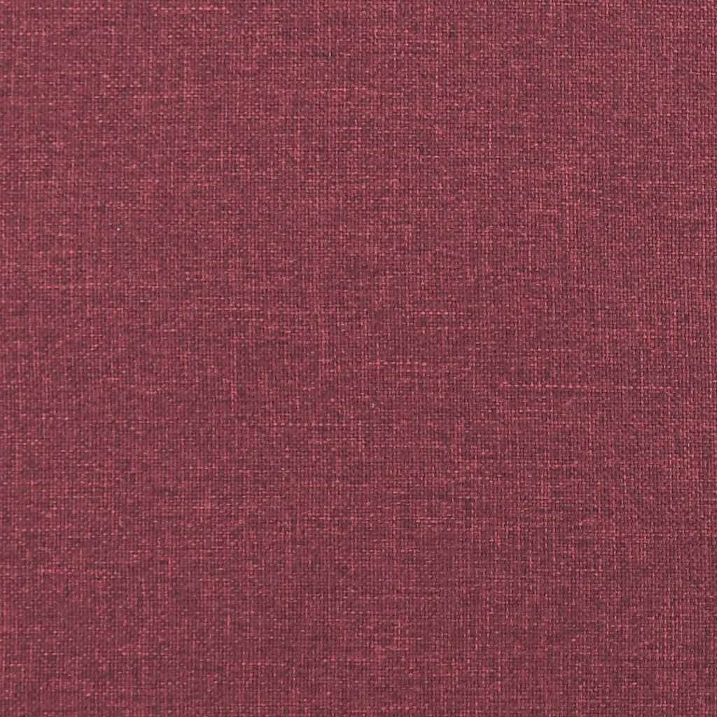 Dvodijelni set sofa s jastucima, tkanina boje vina