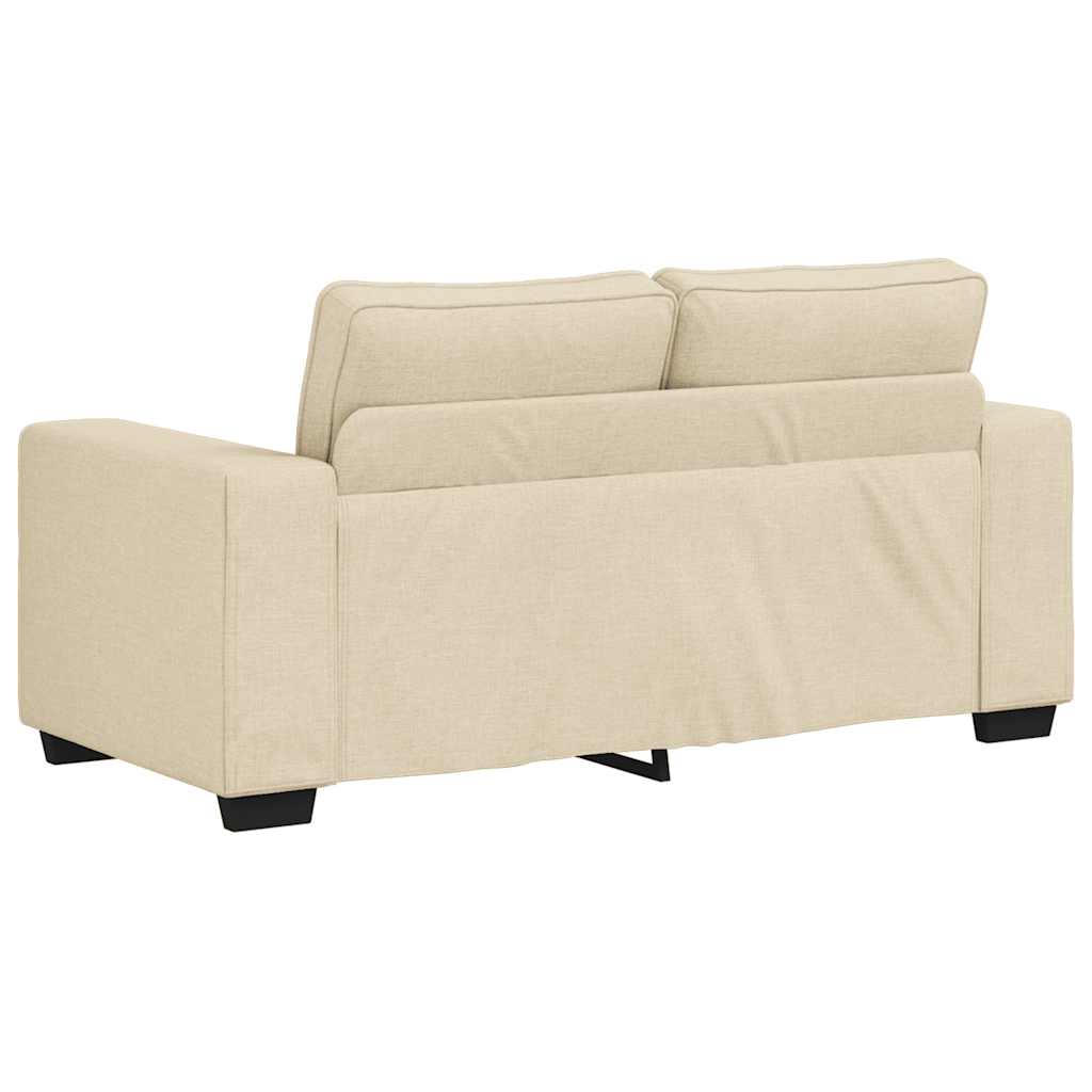 Dvodijelni set sofa s jastucima, krem tkanina