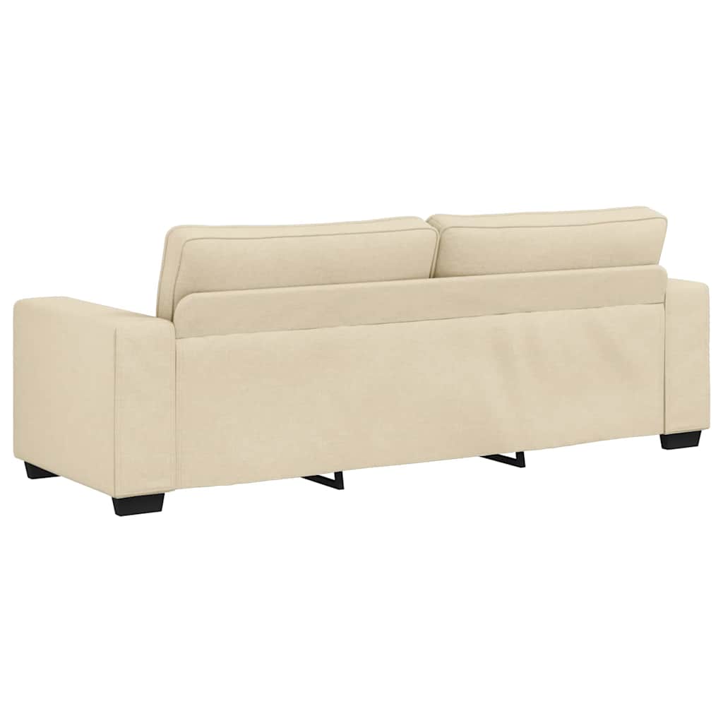 Dvodijelni set sofa s jastucima, krem tkanina