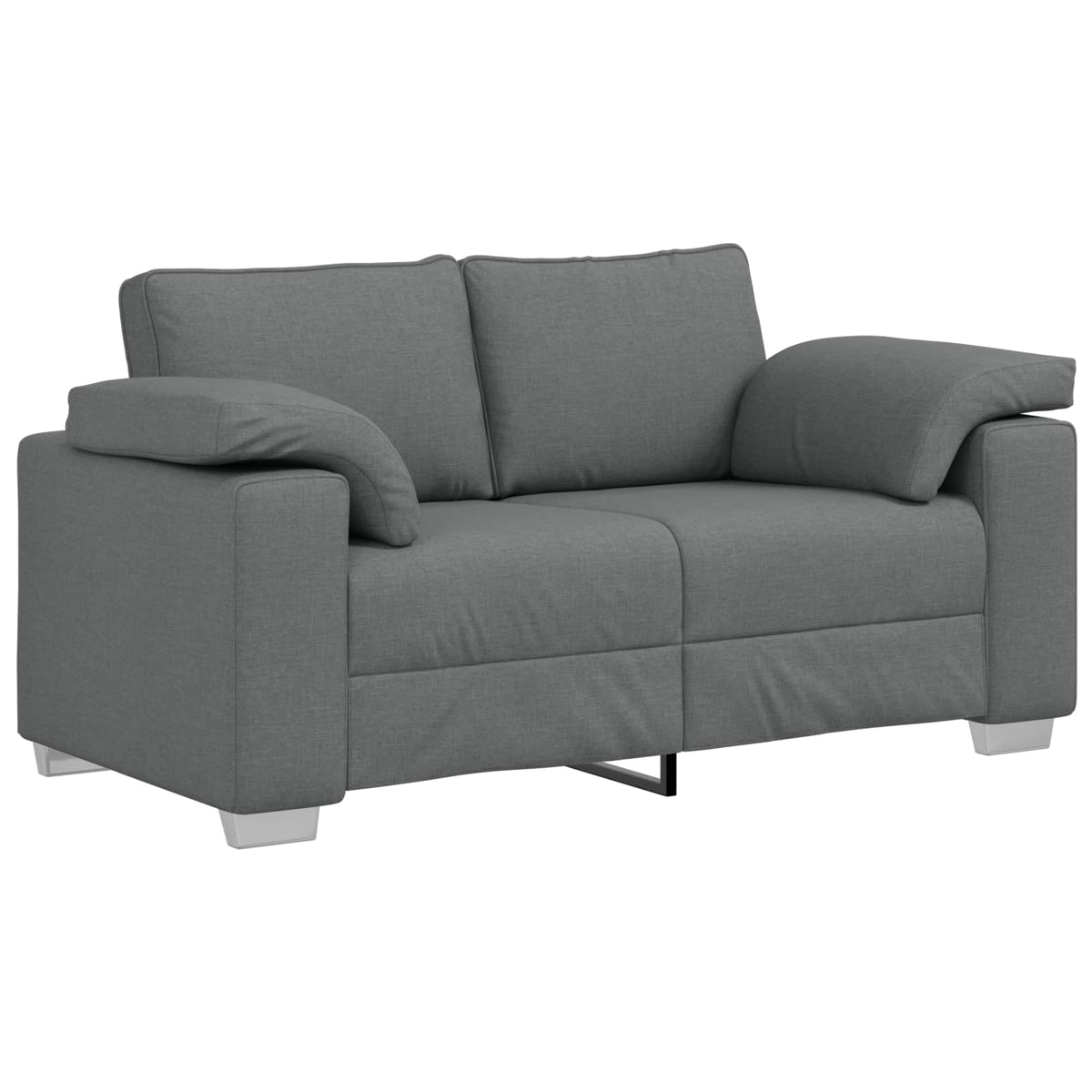 Sofa 2 pcs Tamno siva 219 x 80 x 82 cm tkanina