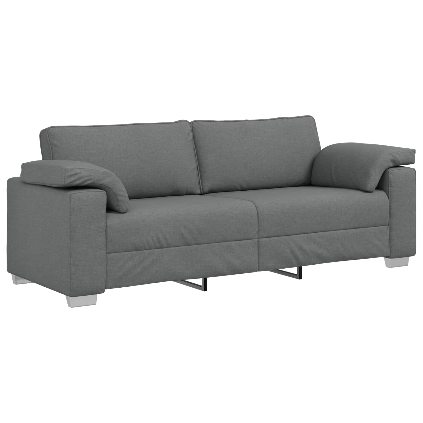 Sofa 2 pcs Tamno siva 219 x 80 x 82 cm tkanina