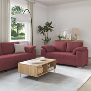 Sofa 2 pcs Vinska crvena 219 x 80 x 82 cm tkanina
