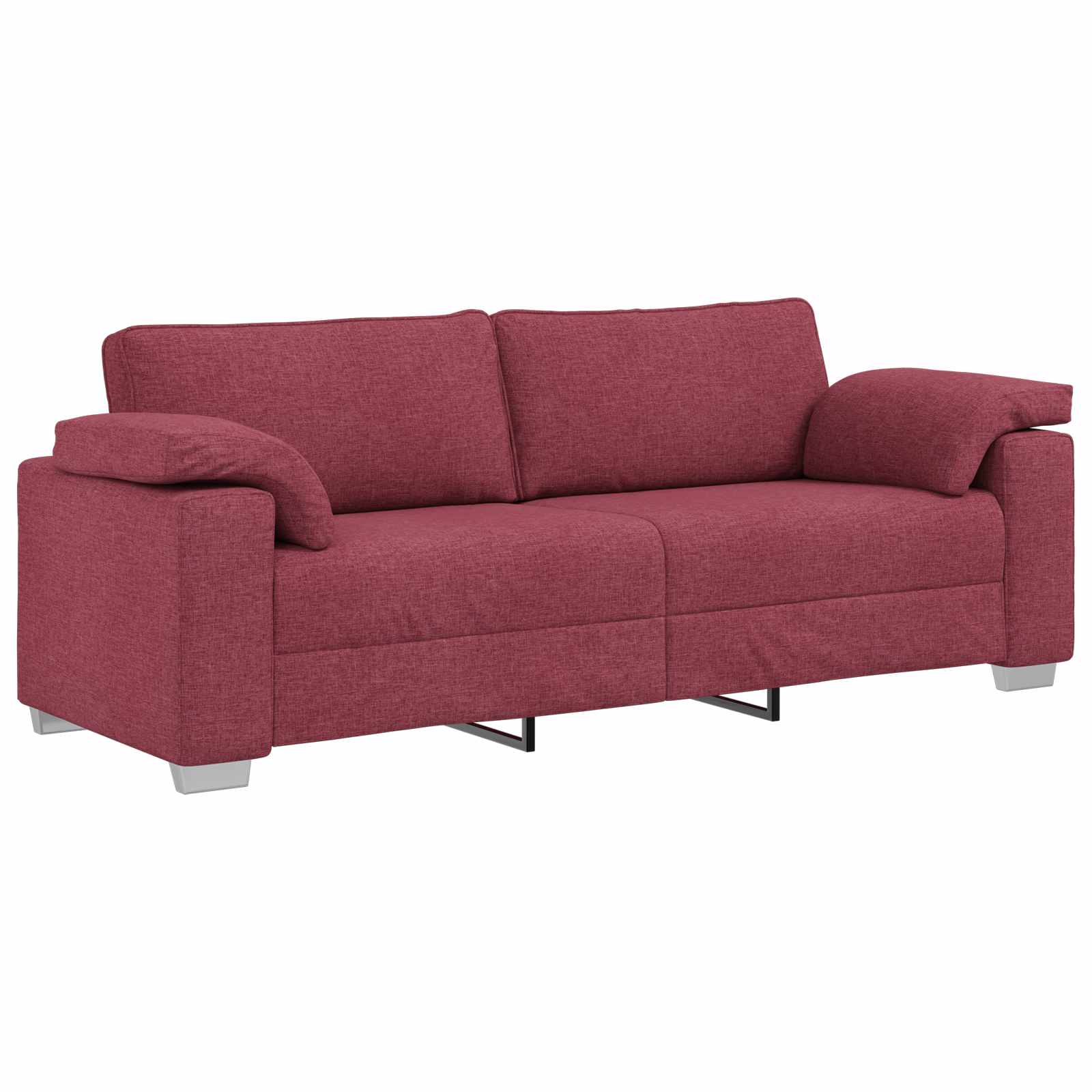 Sofa 2 pcs Vinska crvena 219 x 80 x 82 cm tkanina