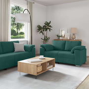 Sofa 2 pcs Tamnozelena 219 x 80 x 82 cm tkanina
