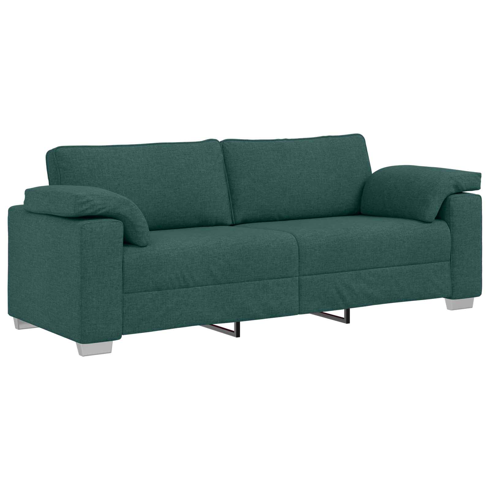 Sofa 2 pcs Tamnozelena 219 x 80 x 82 cm tkanina
