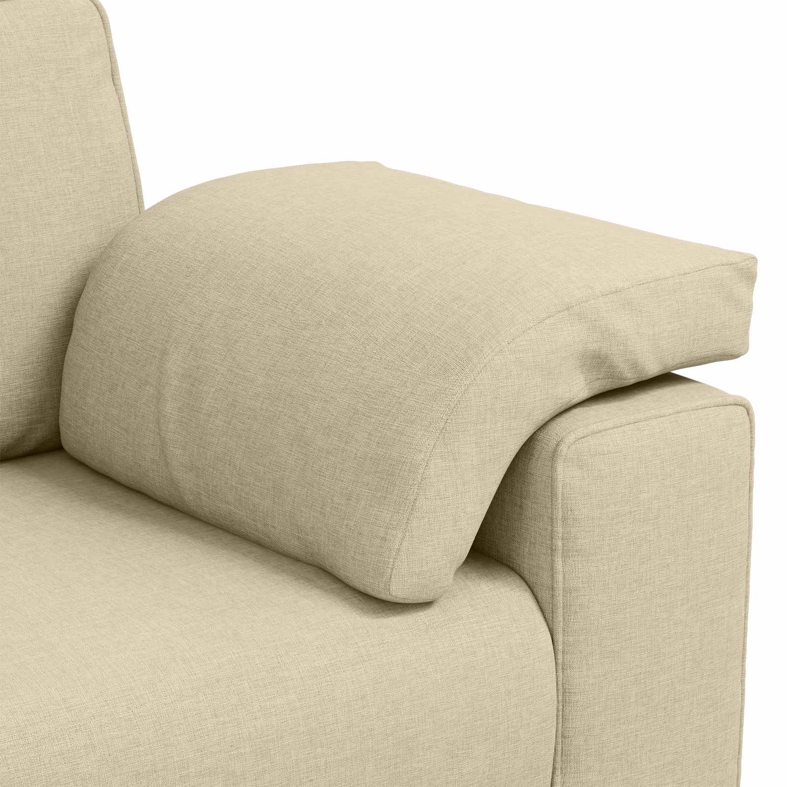 Sofa 2 pcs Krema 219 x 80 x 82 cm tkanina