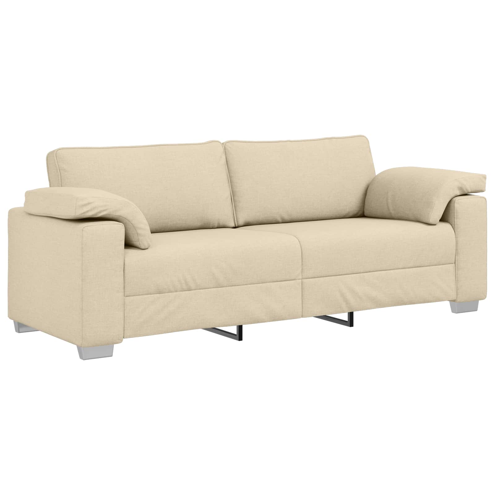 Sofa 2 pcs Krema 219 x 80 x 82 cm tkanina