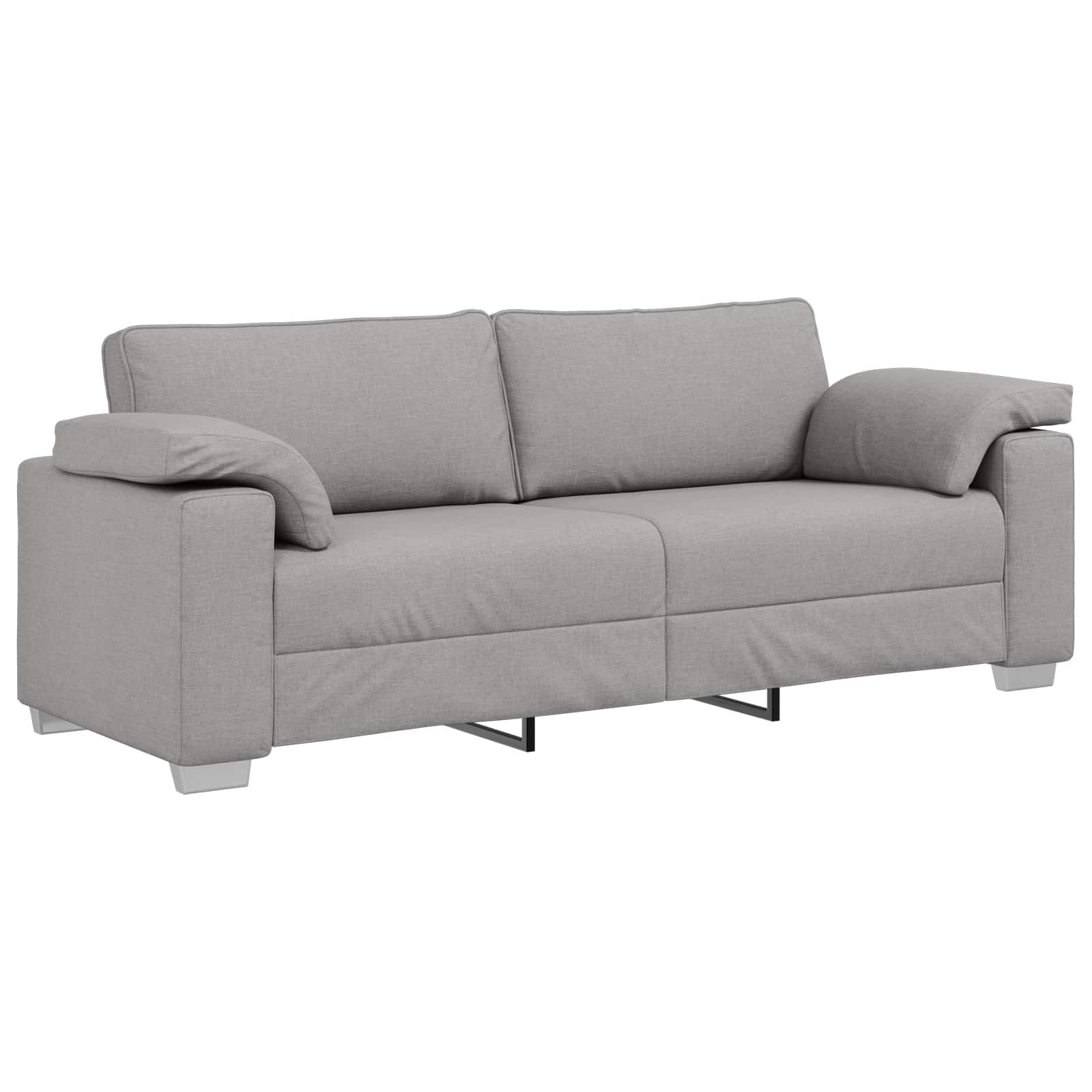 Sofa 2 pcs Oblačnosiva 219 x 80 x 82 cm tkanina
