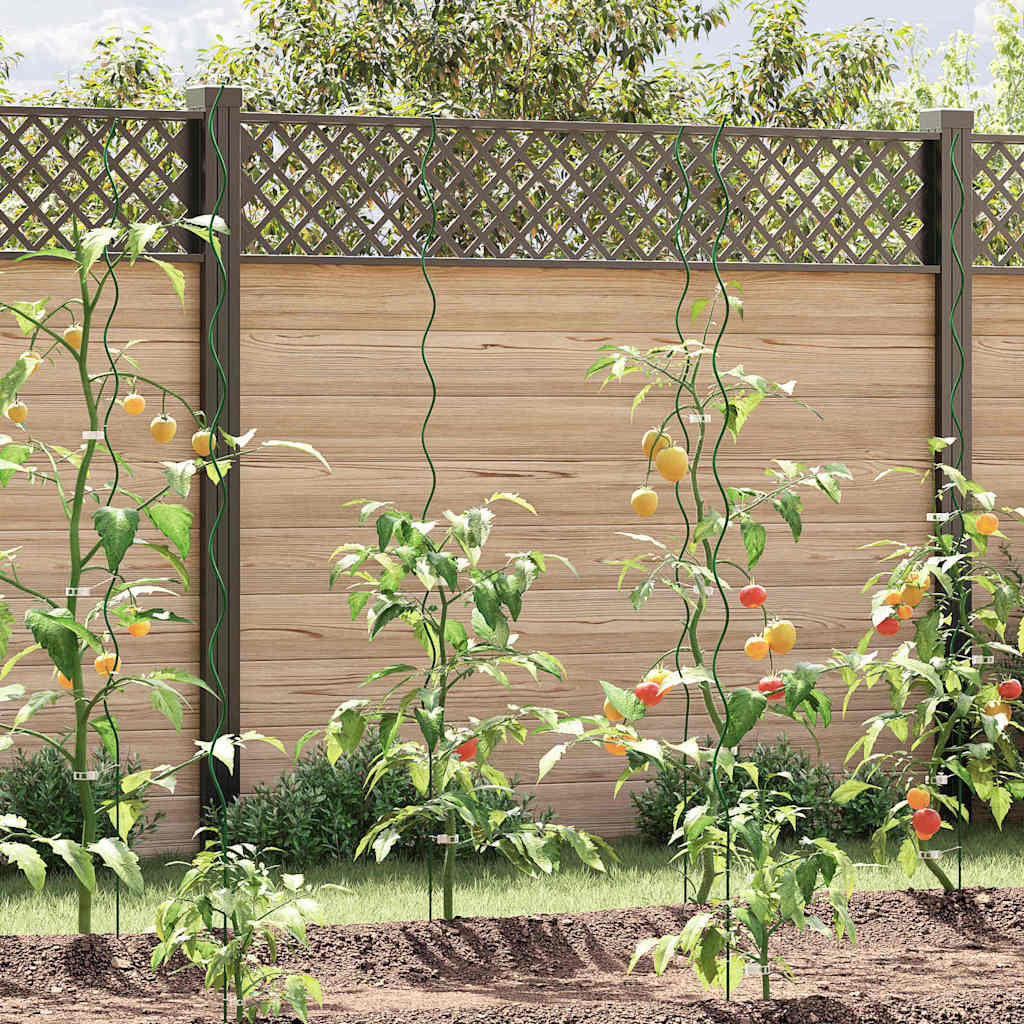 Podrška za biljke 5 pcs Zelena 170 x 0,6 x 0,6 cm Čelik