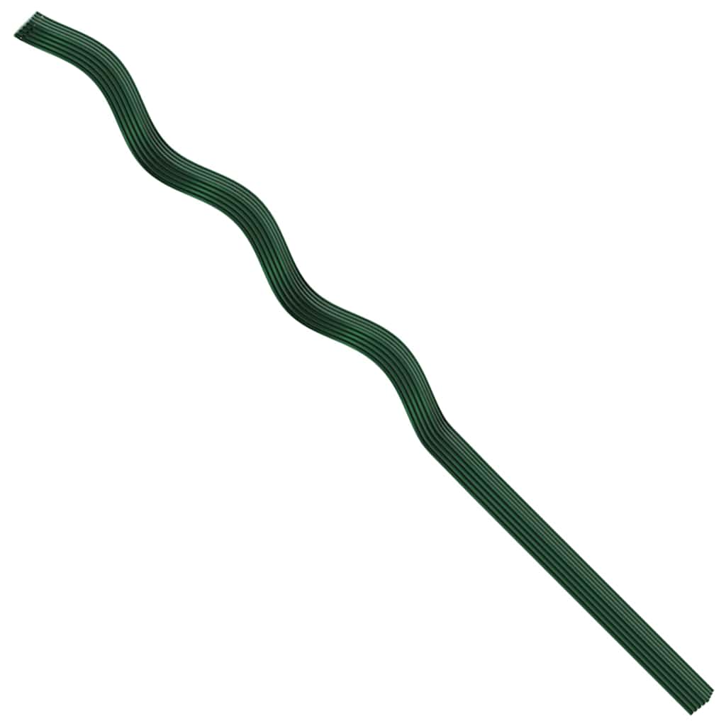 Podrška za biljke 20 pcs Zelena 110 x 0.6 x 0.6 cm Čelik