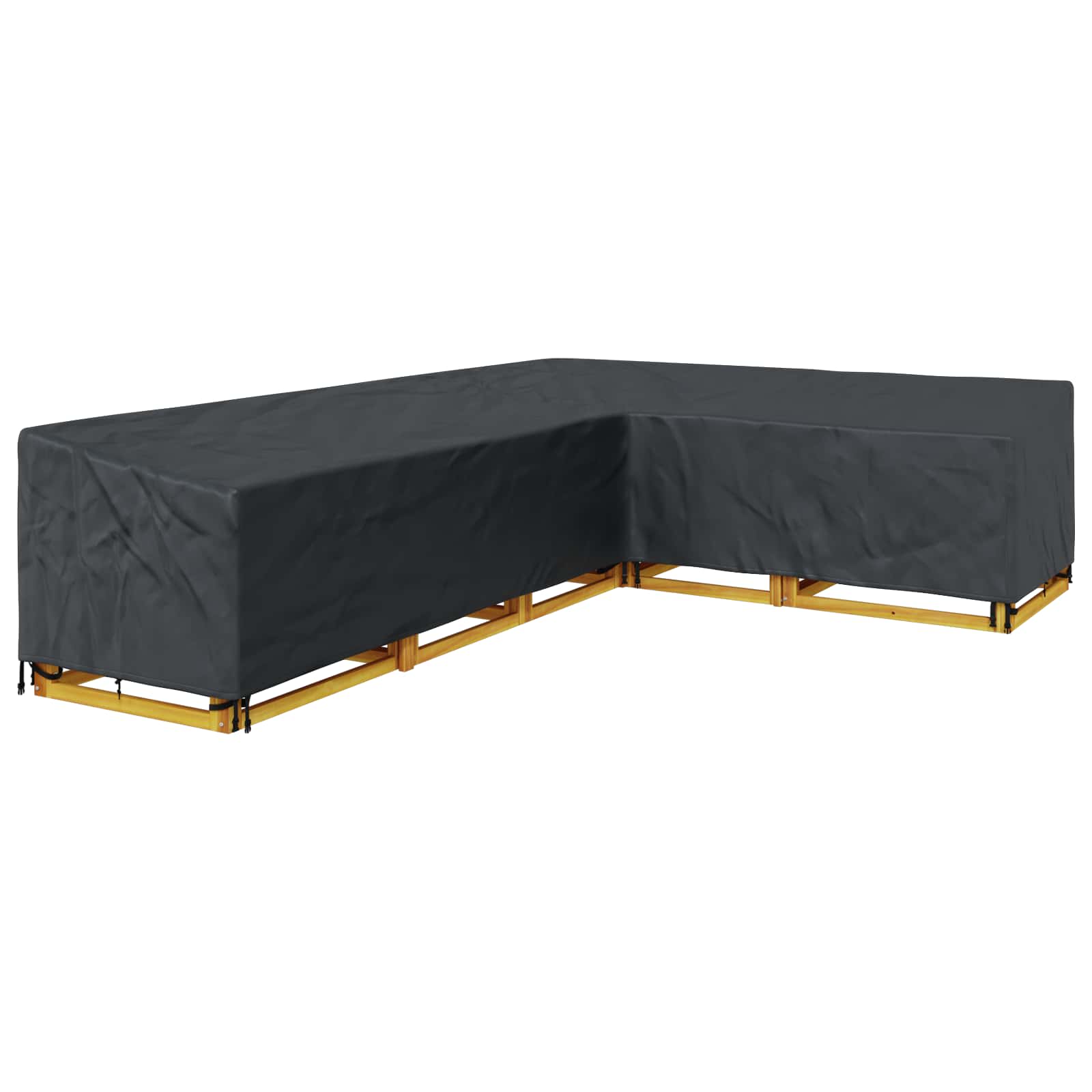 Pokrov za namještaj Crna 330 x 255 x 80 cm 420D Oxford tkanina