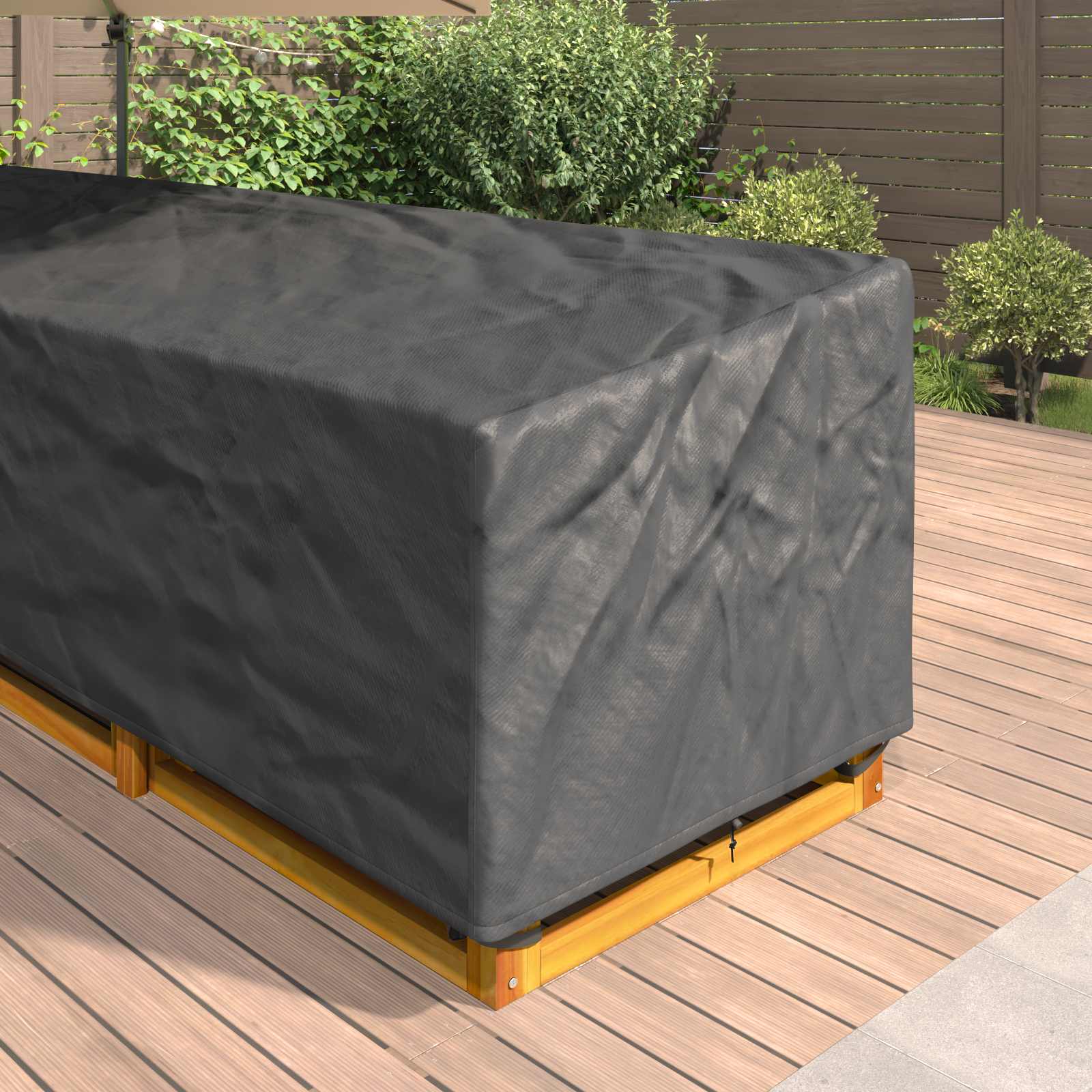 Pokrov za namještaj Crna 355 x 275 x 80 cm 420D Oxford tkanina