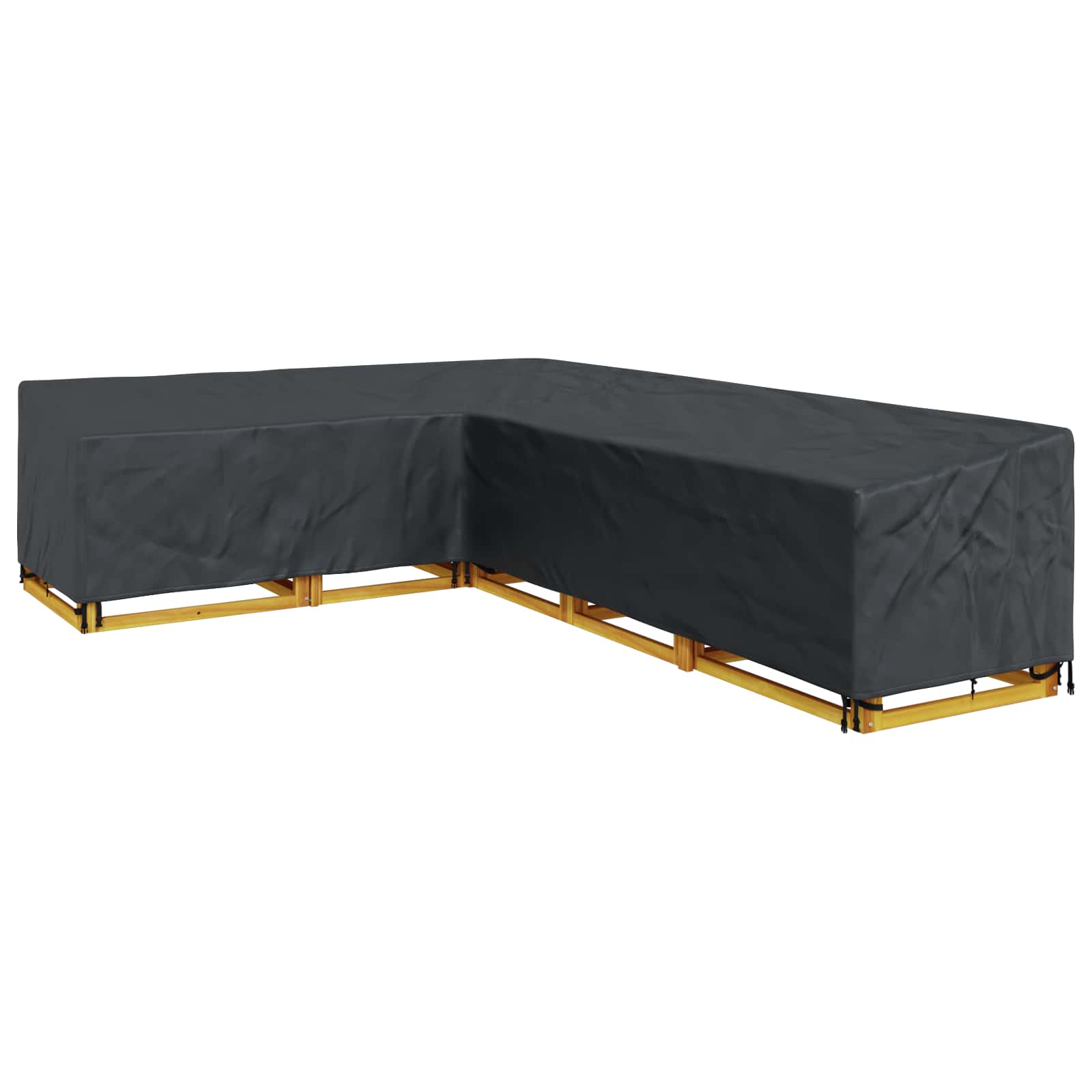 Pokrov za namještaj Crna 355 x 275 x 80 cm 420D Oxford tkanina
