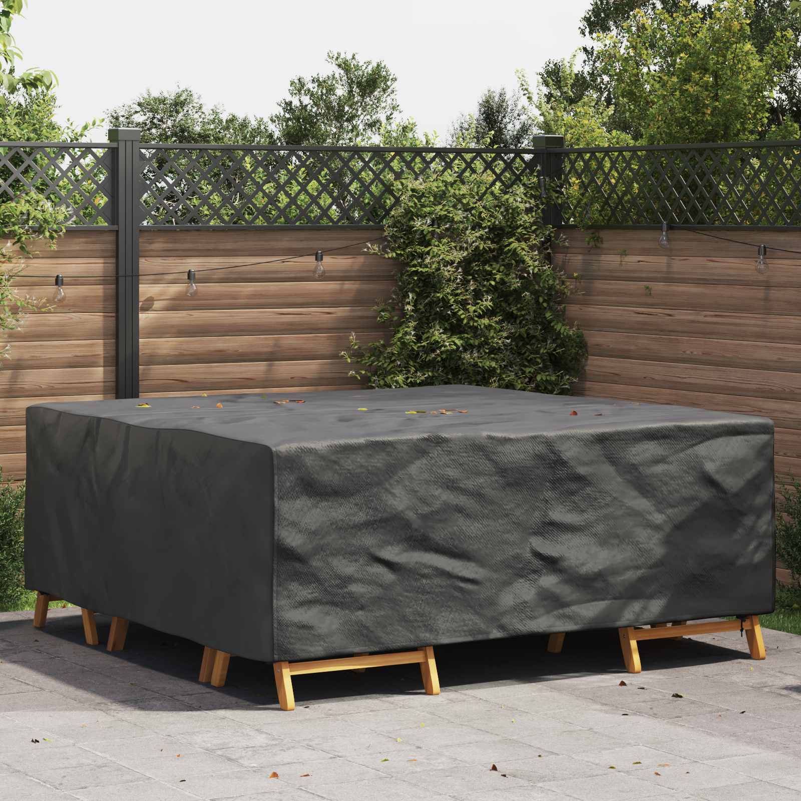 Pokrov za namještaj Jednobojno Crna 200 x 200 x 90 cm 210D