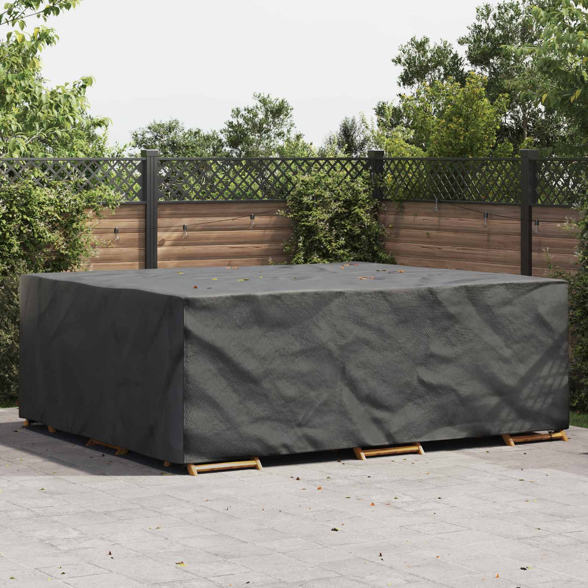 Pokrov za namještaj Jednobojno Crna 300 x 250 x 70 cm 210D