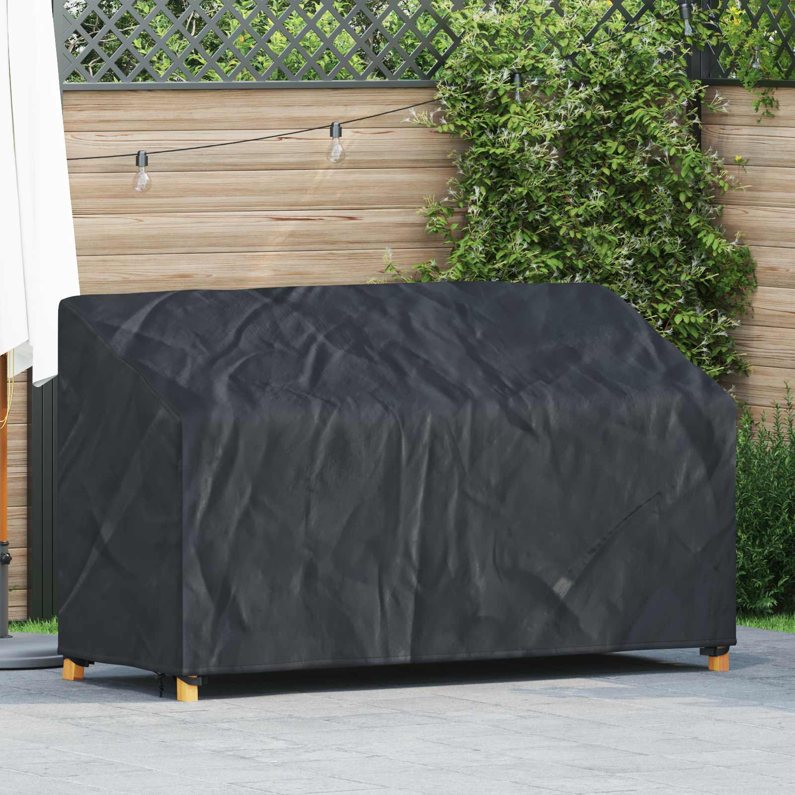 Pokrivač za vrtnu klupu 165 x 70 x 65 / 94 cm 420D Oxford tkanina