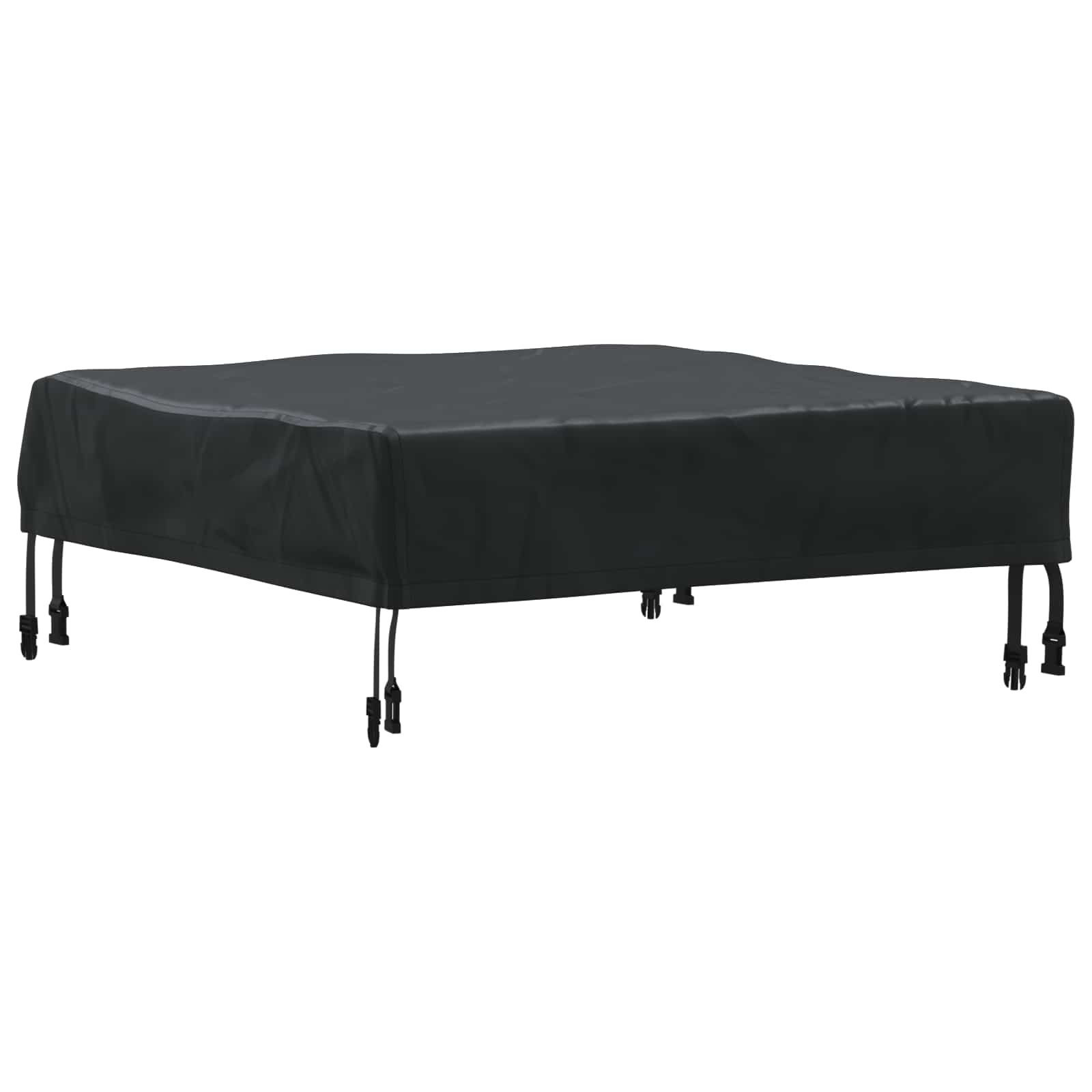 Pokrov za stol Jednobojno Crna 62 x 62 x 15 cm tkanina