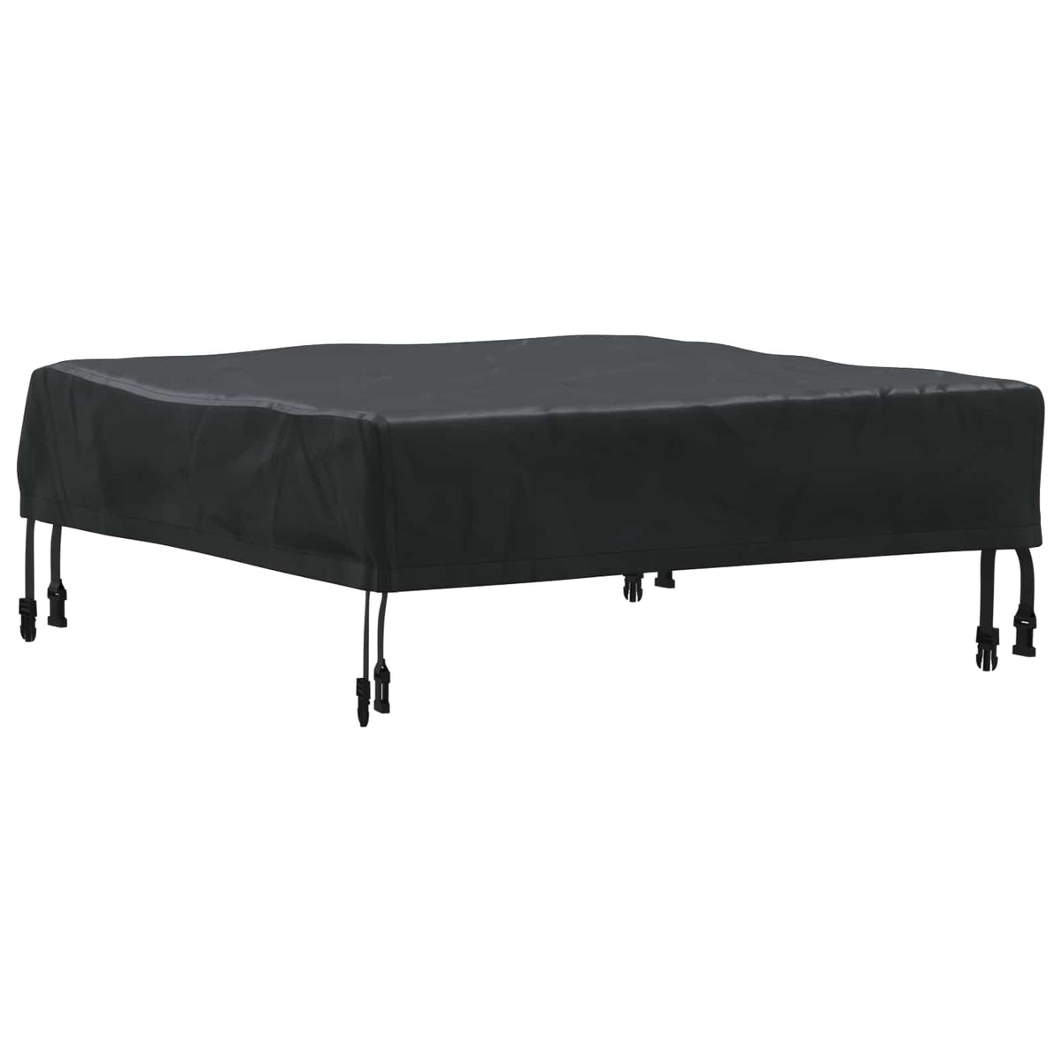 Pokrov za stol Jednobojno Crna 62 x 62 x 15 cm tkanina