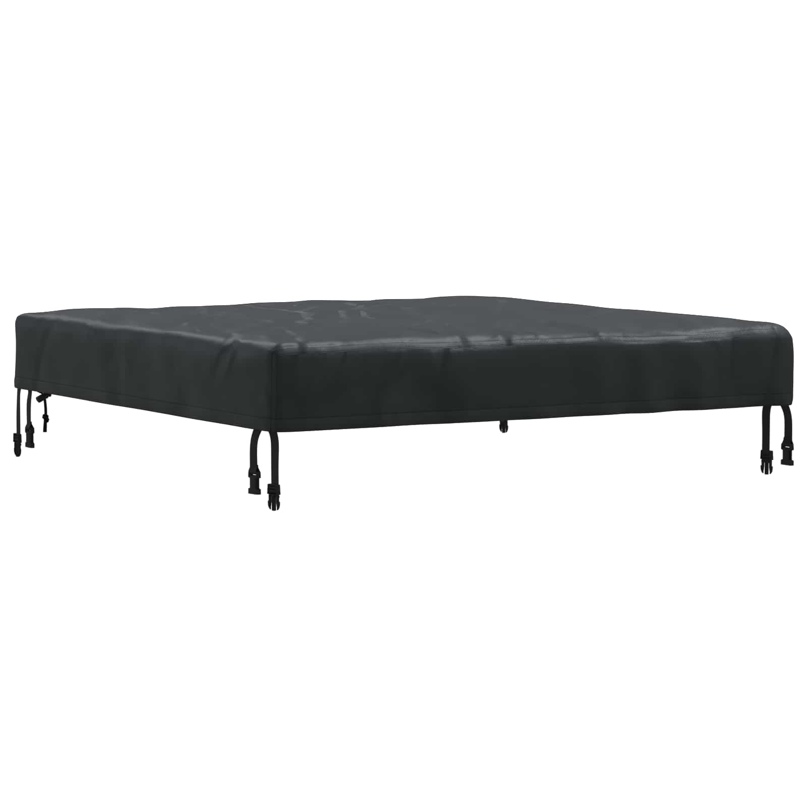 Pokrov za stol Jednobojno Crna 92 x 92 x 15 cm tkanina