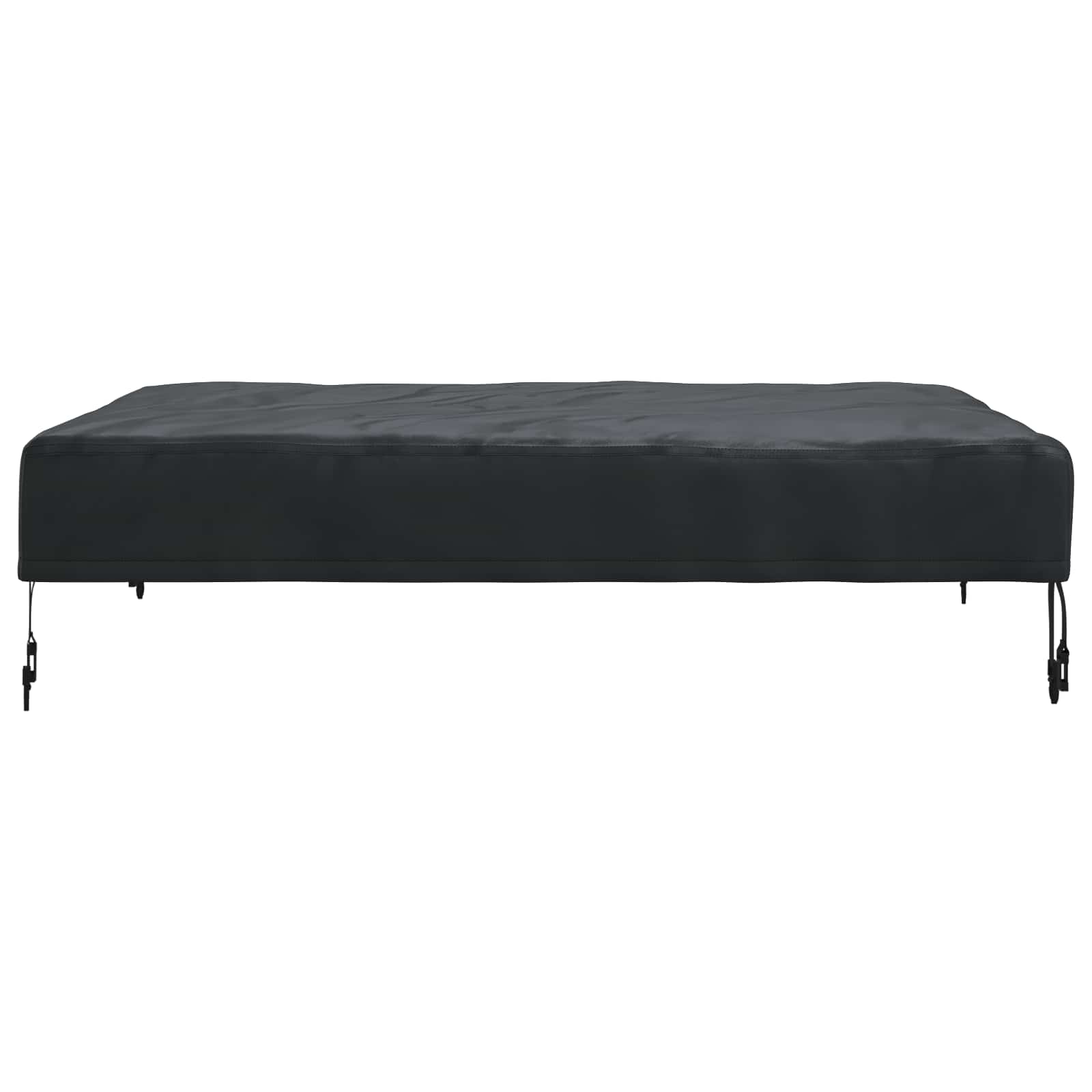 Pokrov za stol Jednobojno Crna 92 x 92 x 15 cm tkanina