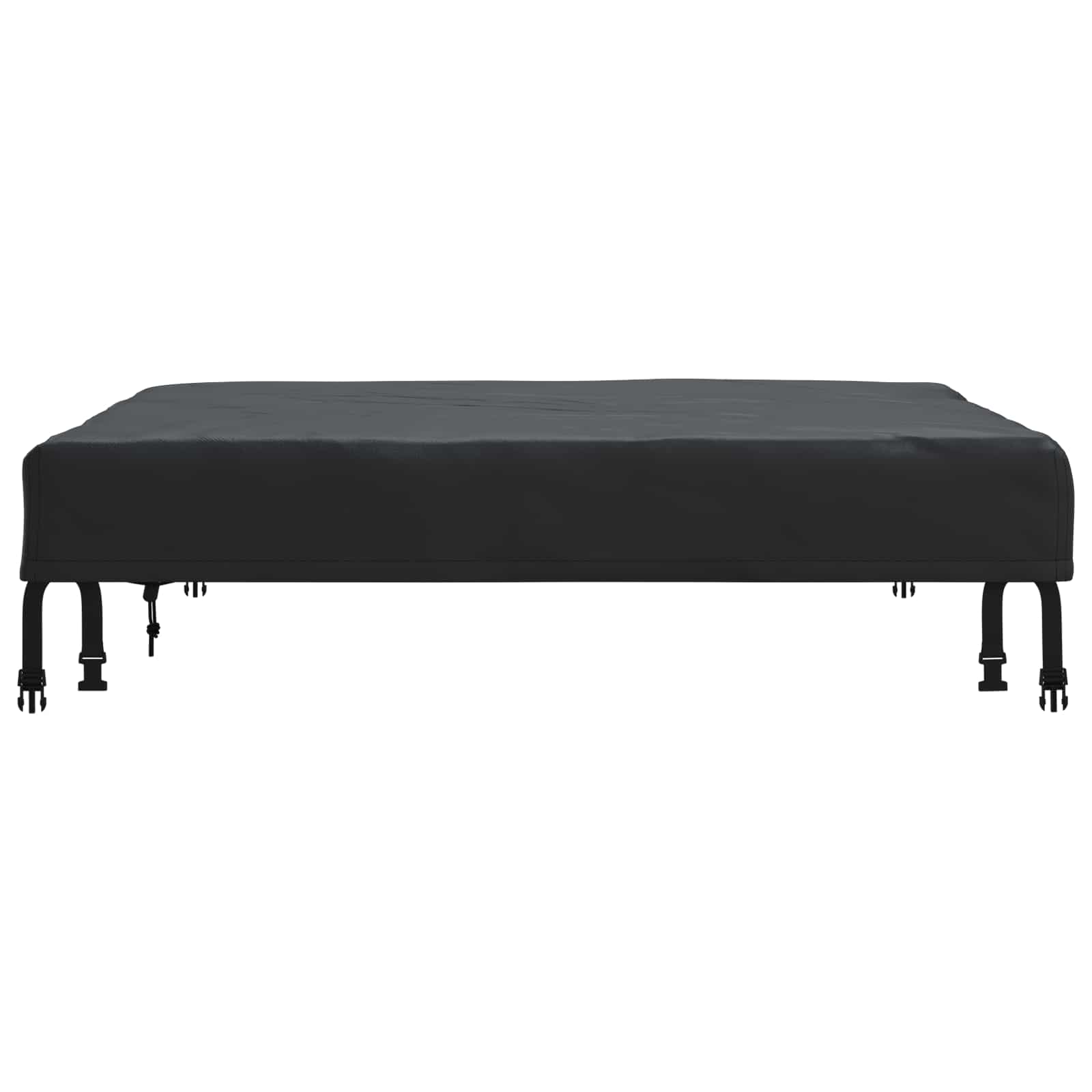 Pokrov za stol Jednobojno Crna 92 x 92 x 15 cm tkanina