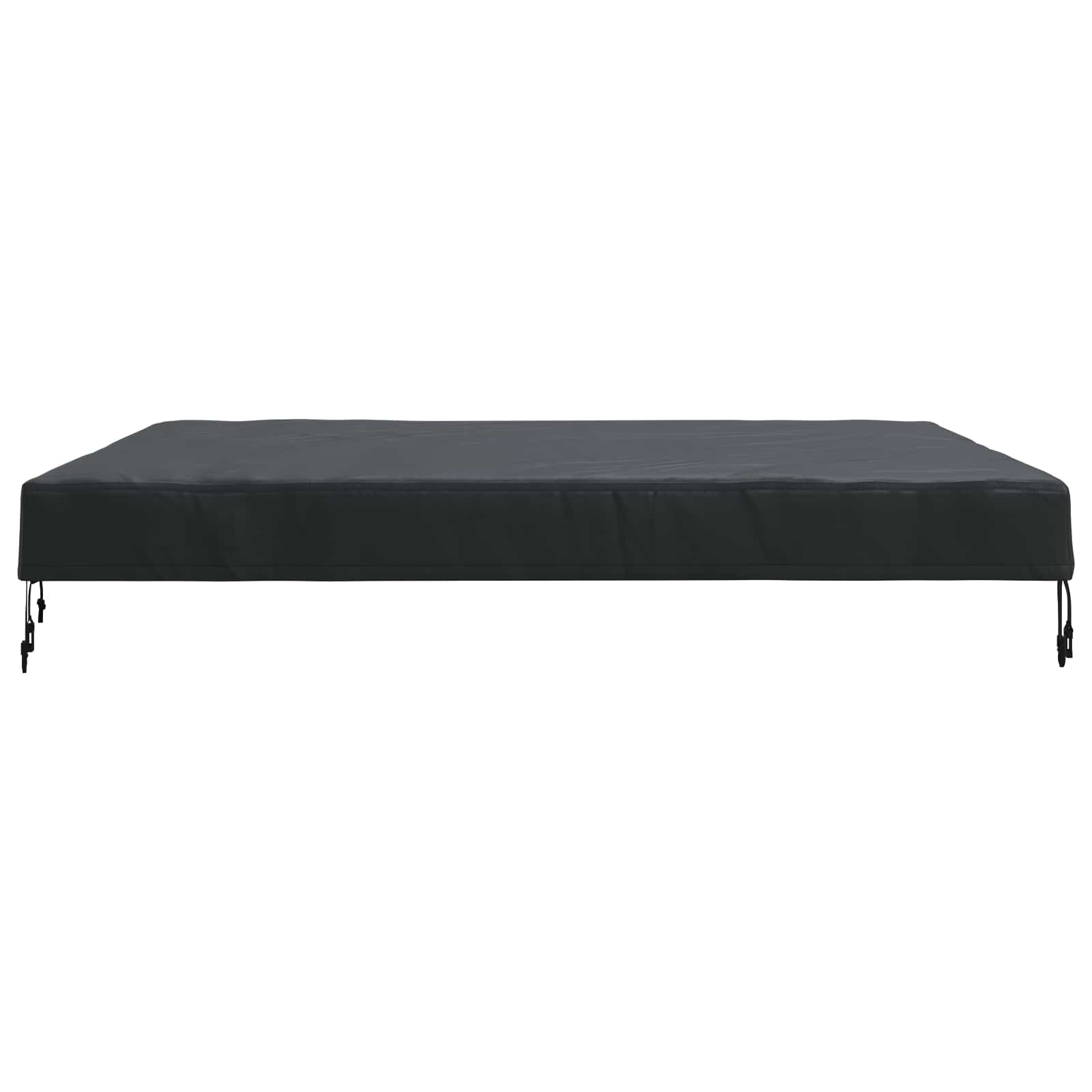 Pokrov za stol Jednobojno Crna 122 x 122 x 15 cm tkanina